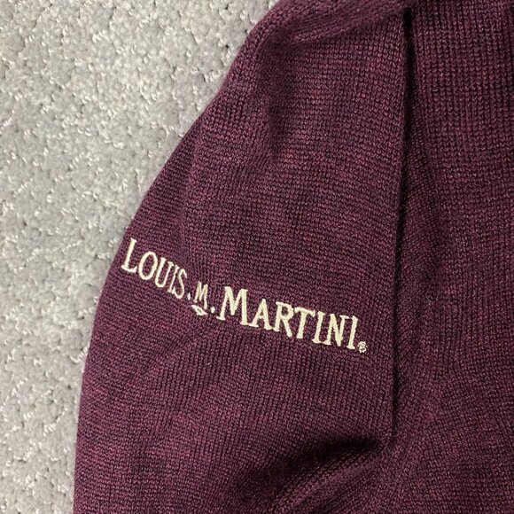 Peter Millar Crown Soft Sweater Men's XL Merino Wool Silk Burgundy V Neck Knit - Picture 8 of 10